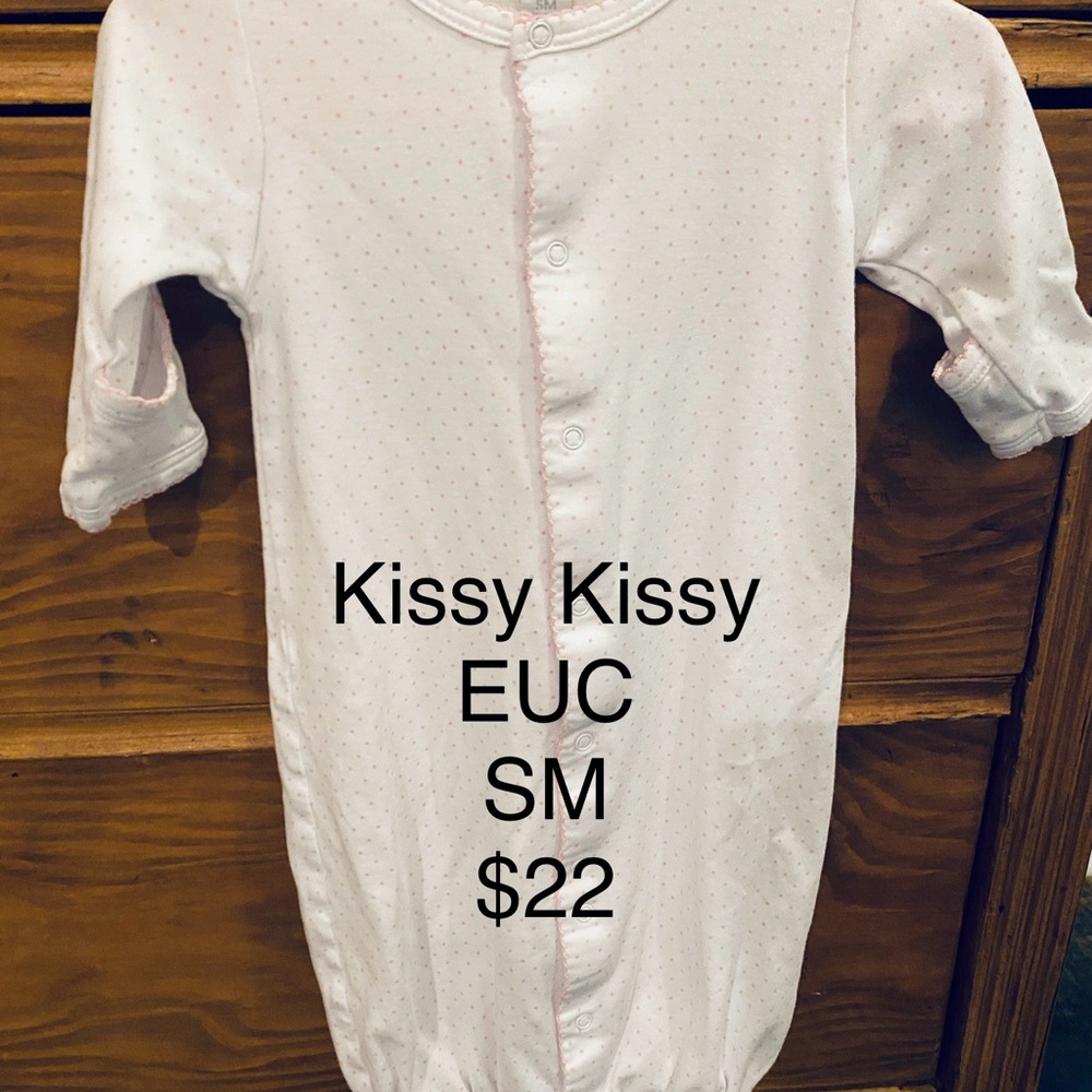 Kissy Kissy White Baby Onesie